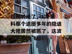 这反转绝了，17c黑料那个退圈多年的隐退大佬居然被抓了，这波节奏带得飞起！